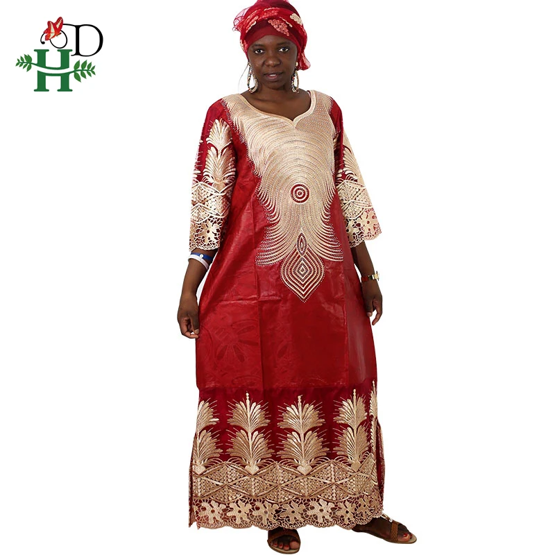 Женское платье из 100% хлопка H & D dashiki африканские платья для женщин 2020|Африканская