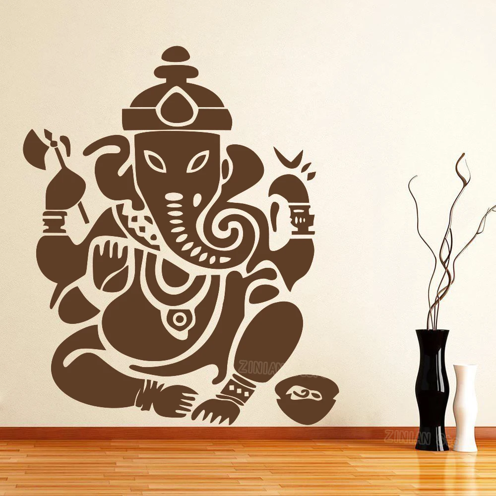 Виниловые настенные наклейки Ganesha для детской комнаты Постер Будды съемные