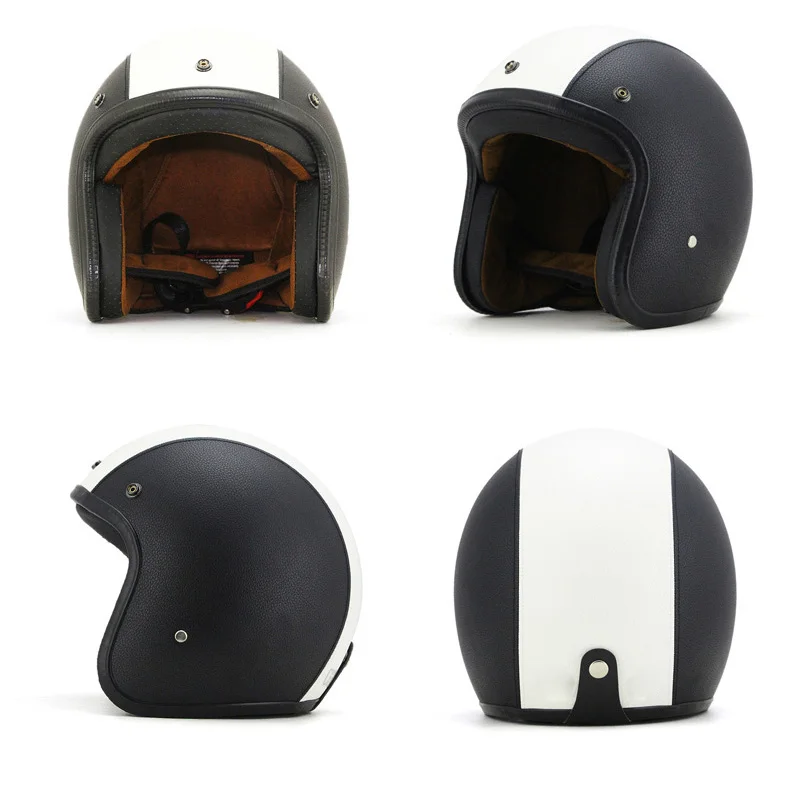 2018 белый ретро Стиль взрослых открыть Уход за кожей лица мотоциклетный шлем с