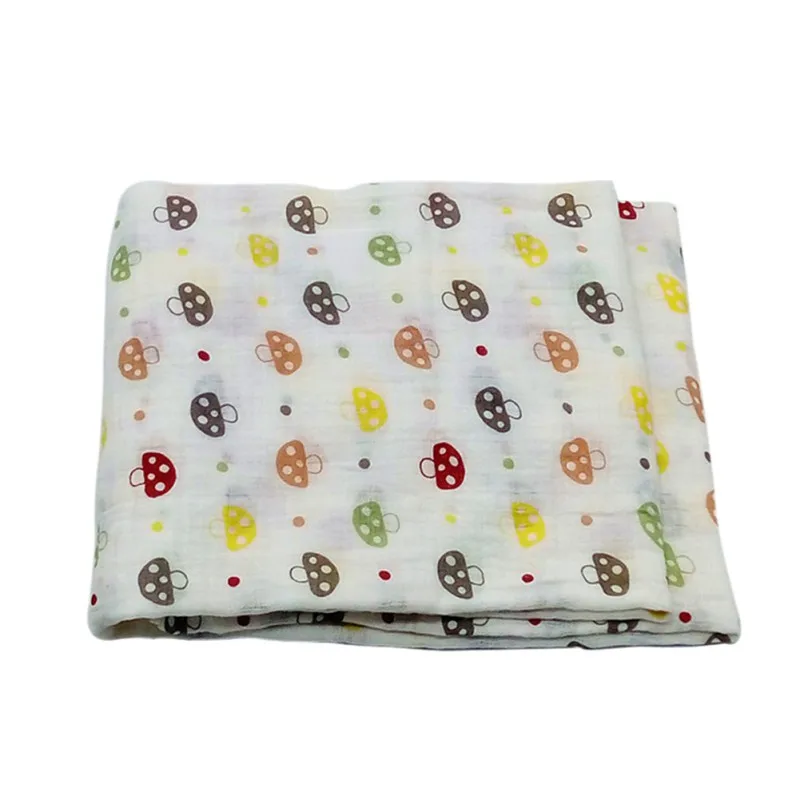 Newborn Infant Cotton Swaddle Towel Random Delivery Muslin Baby Swaddling Blanket 120x120cm | Мать и ребенок