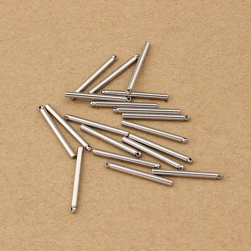 

20pcs Simple Stainless Steel Ear Hanging Stick Single Pendant Tassel 22mm 30mm DIY Handmade Earrings Ear Accessories