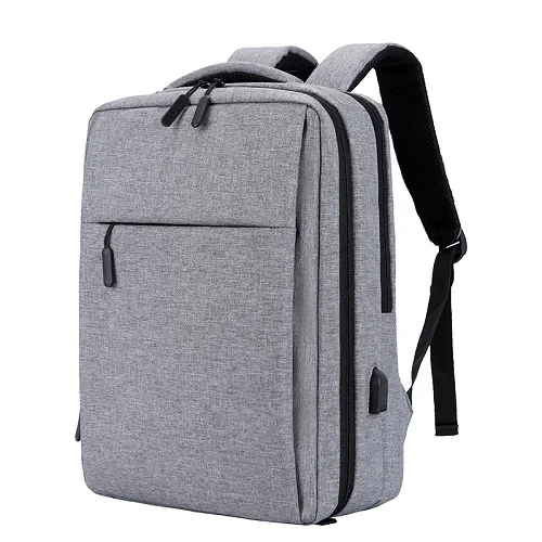 Light Grey Cartinoe usb зарядка 17,3/15,6 дюймов Сумка для ноутбука Macbook Air/Pro Противоугонный рюкзак для ноутбука Мужская Дорожная сумка мужская сумка Mochila - Цвет: Light Grey
