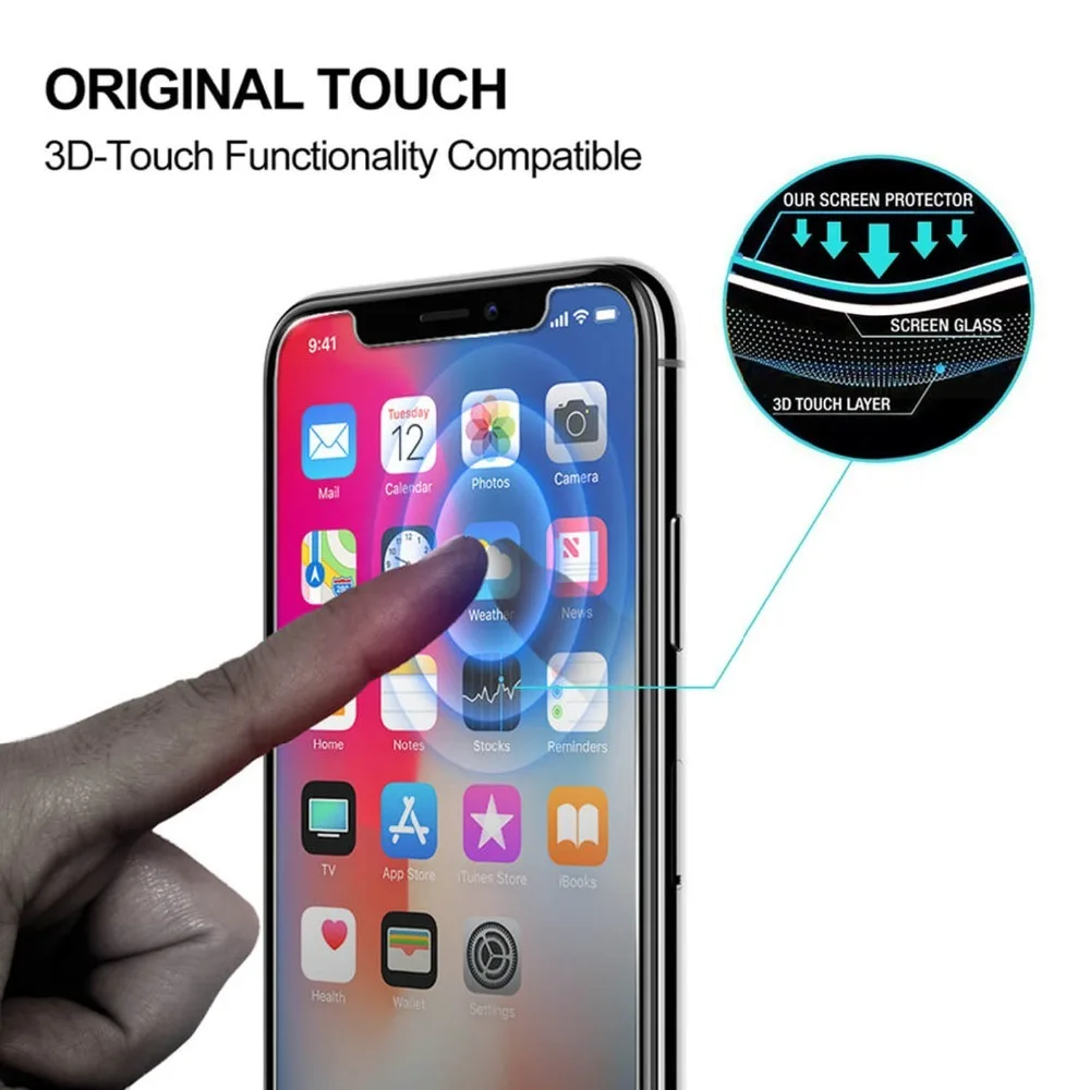 Стекло для apple iphone xs max закаленное стекло Защита экрана iphonex iphonexs защитная