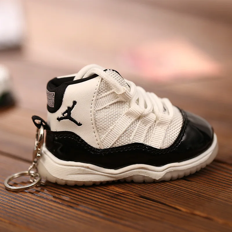 Type D-one piece AJ11 Concord тапки брелки 3D Милые баскетбольные кроссовки кулон креативная модель популярный детский подарок на день рождения - Цвет: Type D-one piece
