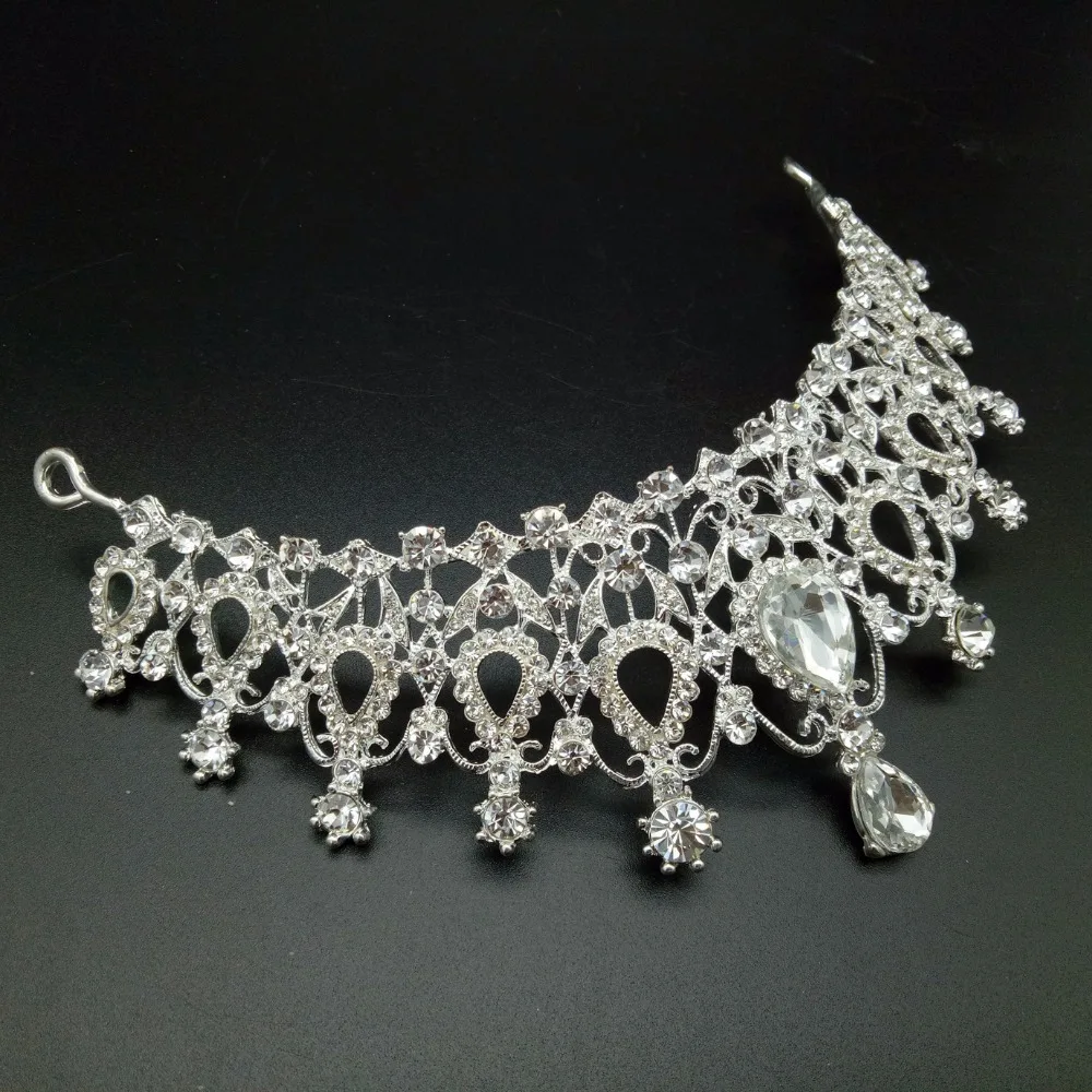 19 Designs Crystal Wedding Bridal Tiara Crowns for Women Princess Hair Ornament Fashion Bride Headpiece Hair Jewelry Accessories