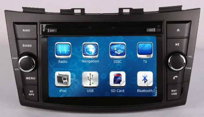 7 &quotавтомобильный dvd-плеер с GPS (опционально) аудио Радио стерео USB/SD AUX BT/TV