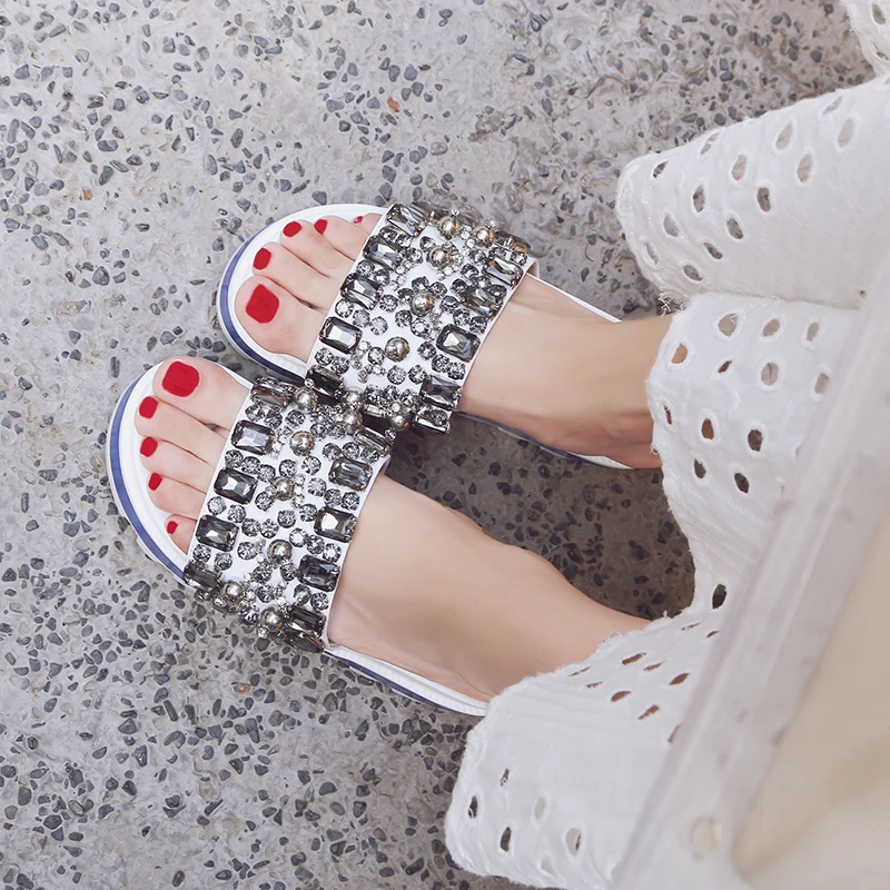 Chaussures Femme Ete 2017 Женская Обувь Тапочки Бабочка Узел Летние Сандалии Peep Toe