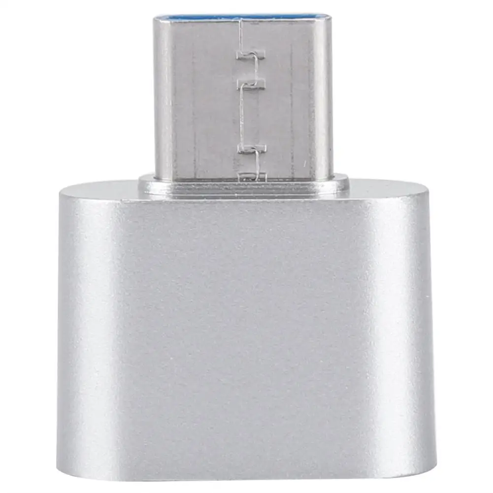Серебристый Новинка, адаптер USB для type-C, конвертер для зарядки, синхронизации для мобильных телефонов, ПК, ноутбуков, также подходит для USB устройств - Цвет: Серебристый
