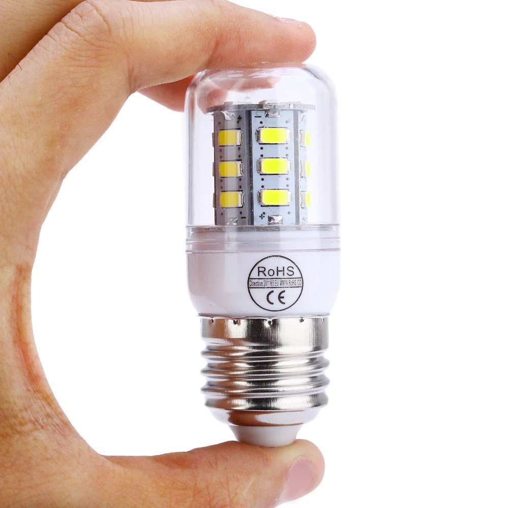 AC 220V E27 B22 GU10 G9 E14 3W 300LM SMD 5730 Светодиодная кукурузная лампа с 24 светодиодами | Лампы и