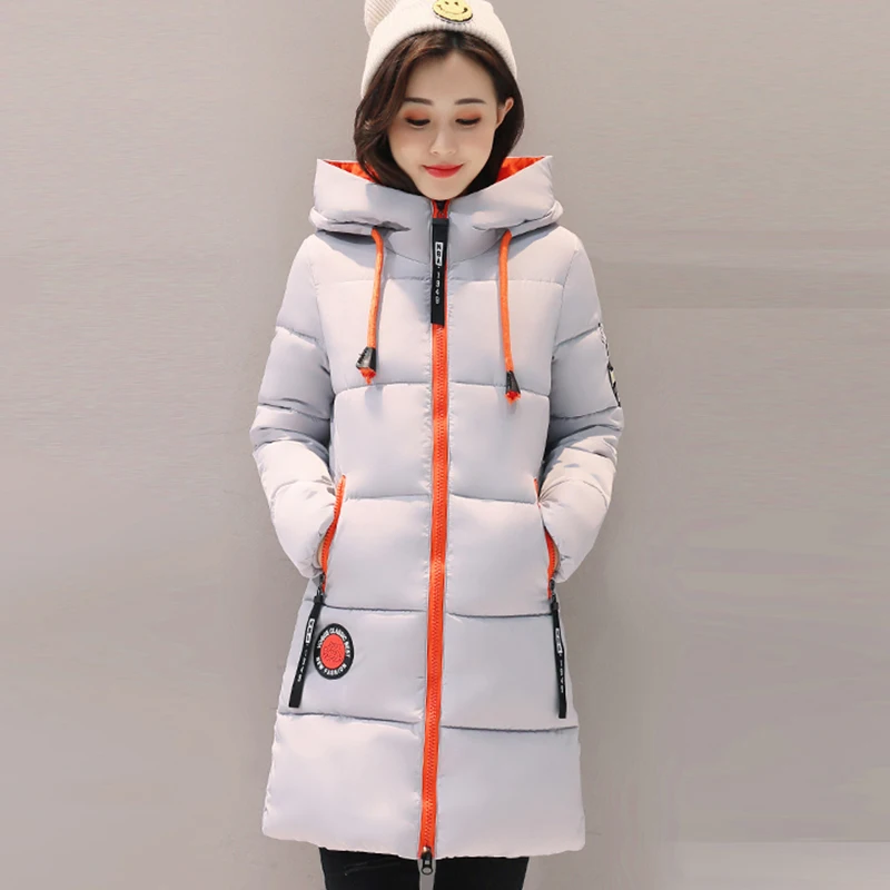 2017 зимние утепленные женские парки Женская Стеганая куртка верхняя одежда плюс