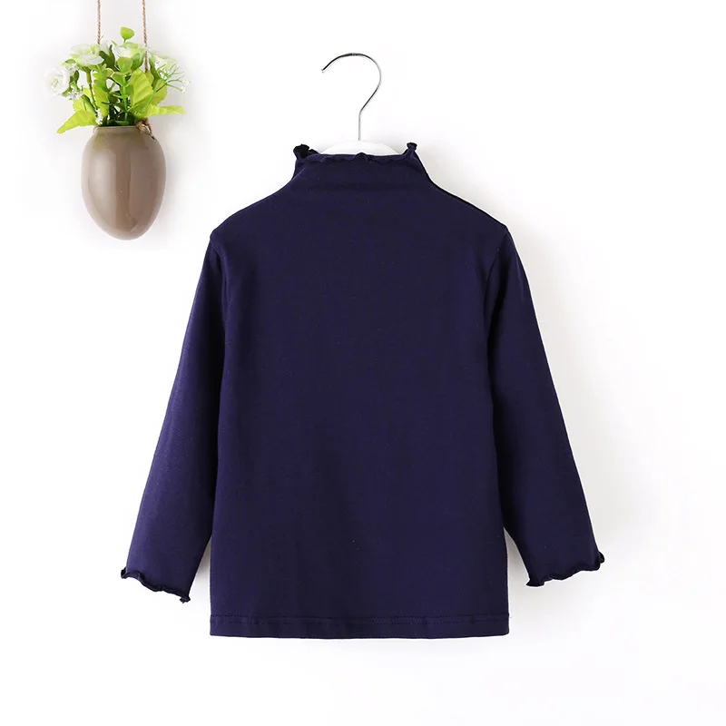 Тренчкот для девочек новинка 2019 Осень зима модный однотонный детский хлопковый