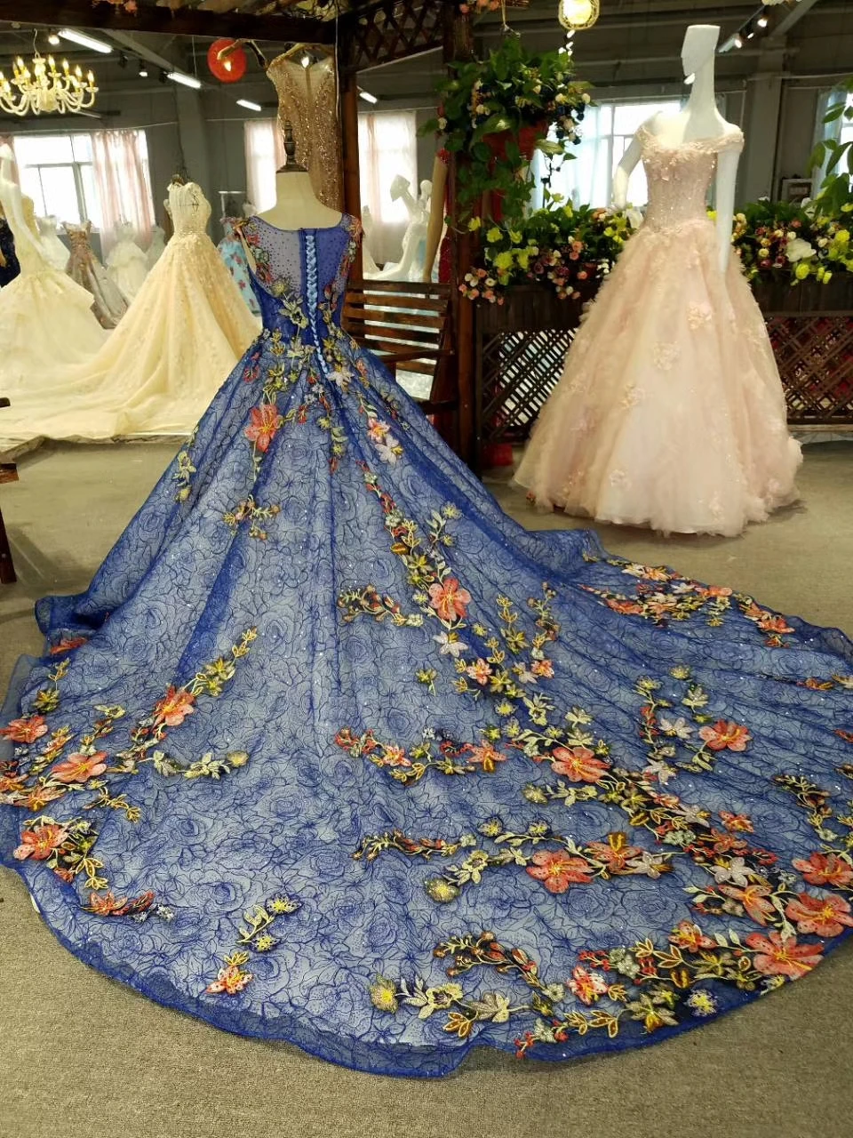 2017 синие вечерние платья без рукавов с бусинами элегантные цветные кружевные