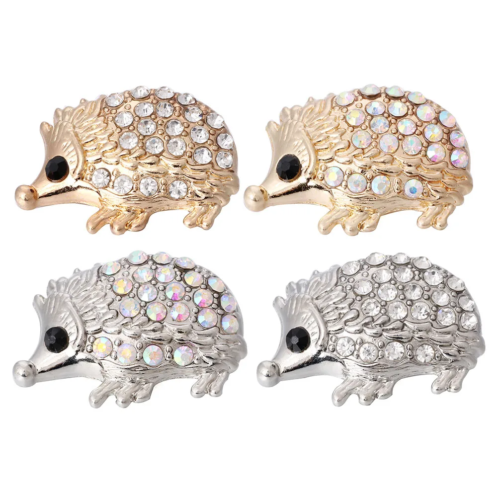 5 шт./лот новинка Ювелирное Украшение на кнопках со стразами ежик 18 мм