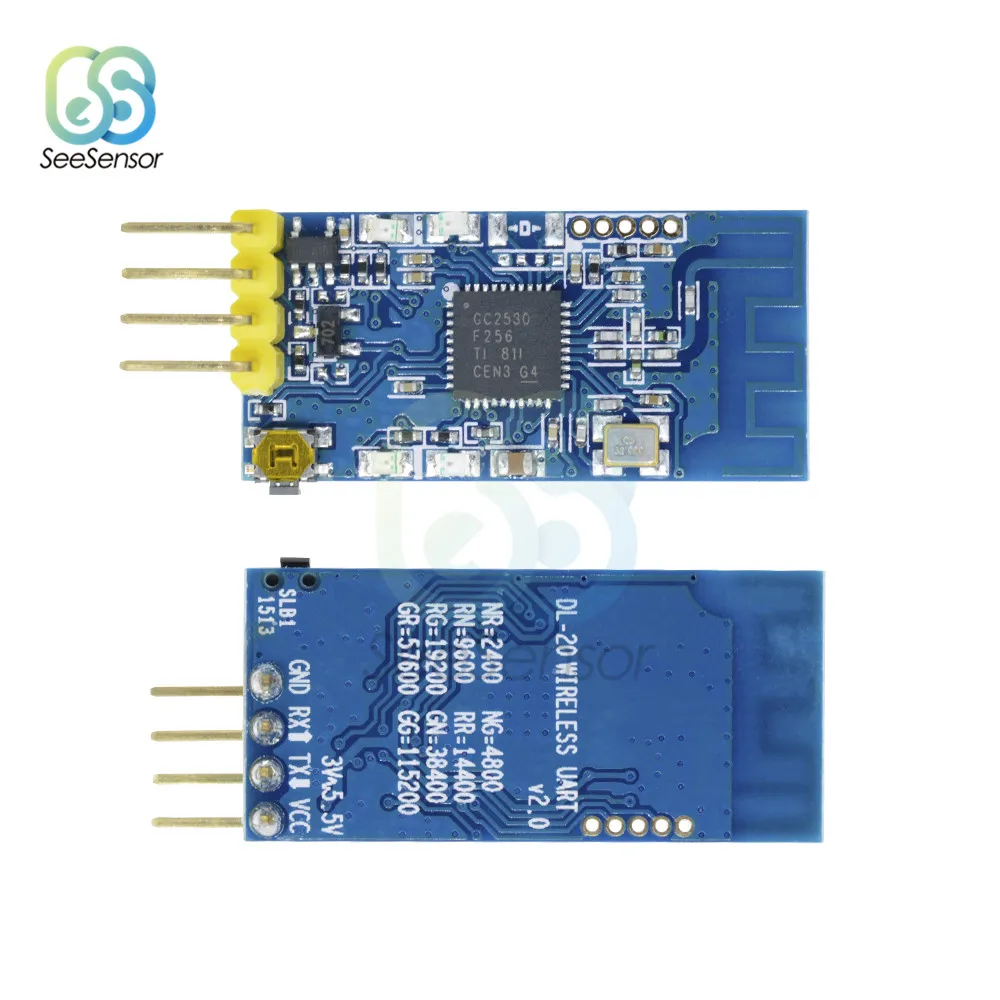 DL-20 CC2530 2.4G Remote Wireless Serial Transceiver Module Data Transmission TTL 30mA Board CC2530F256RHAR Chip | Инструменты