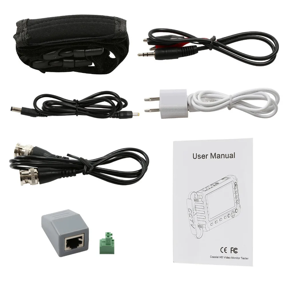 5 дюймов 4 в 1 HD CCTV тестер монитор AHD CVI TVI CVBS камера тестер 5MP 1080P VGA HDMI вход PTZ UTP Кабельный тестер 12 В