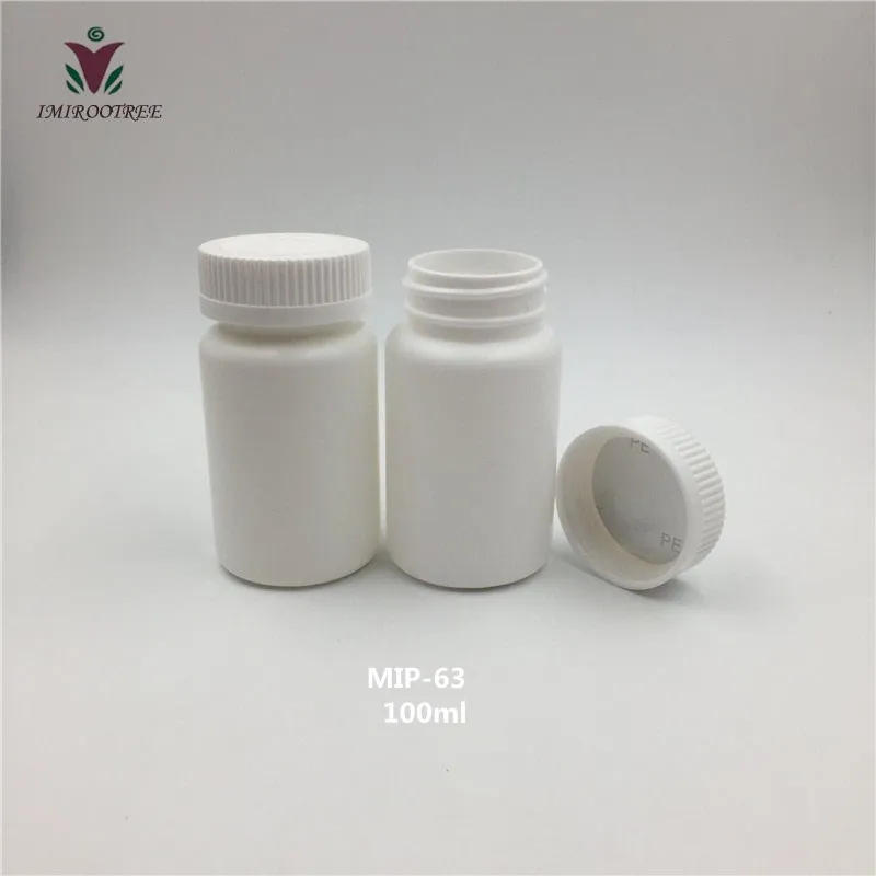 100c crc caps 12 шт. 10cc 15cc 20cc 30cc 50cc 60cc 100cc HDPE пустой белый контейнер для таблеток капсулы бутылки для медицинской упаковки - Цвет: 100c crc caps