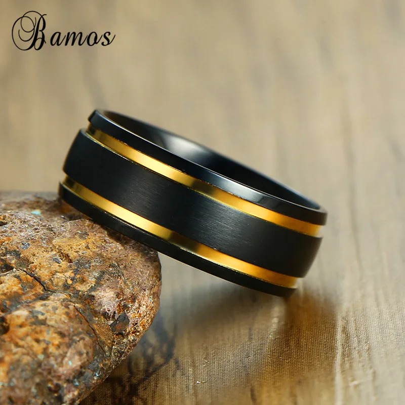 Кольцо из нержавеющей стали с фианитом для мужчин и женщин | Украшения аксессуары