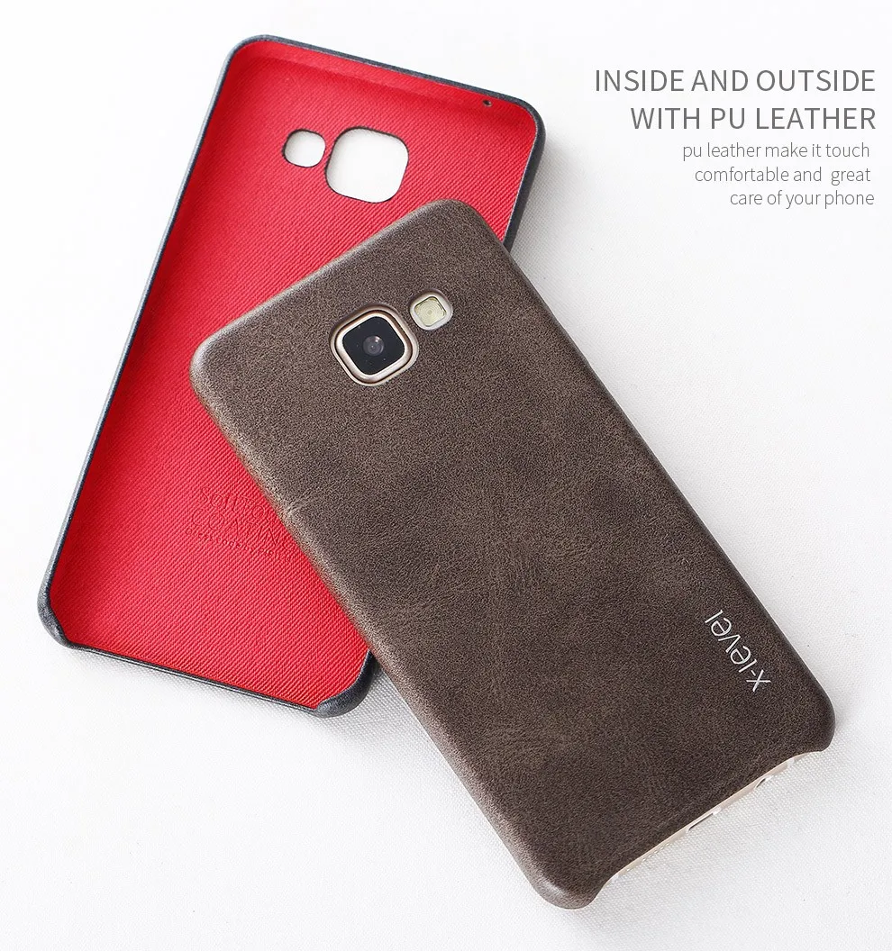 A7 (2018) A5 Case X-Level New Vintage Leather Phone For Samsung Ultra thin Protective Back Cover | Мобильные телефоны и