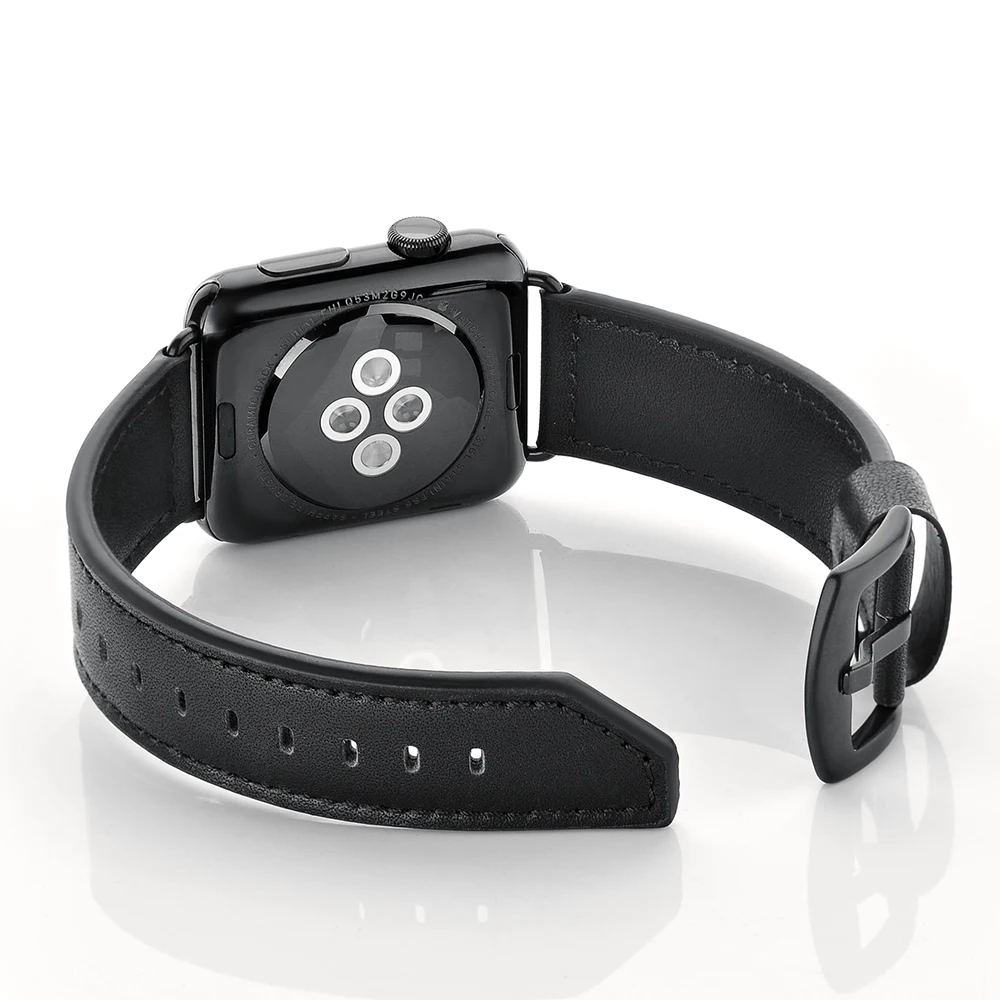 Для Apple Watch Band 42 мм 38 мм 40 мм 44 мм сменный ремешок из натуральной кожи с застежкой из нержавеющей стали для серии 4/3/2/1