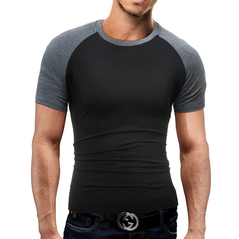 Лидер продаж Новинка бренд 2018 мужской Slim Fit Футболка Цвет соответствующие Для