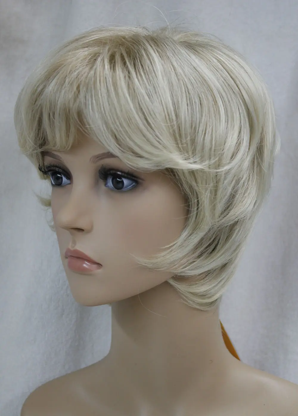 БУДЕТЕ Отлично Светло-Русый Смешанные Короткие Вьющиеся Женщины Дамы Daily парик