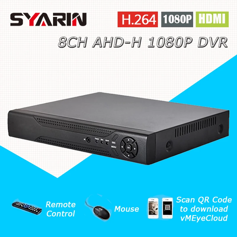 8ch CCTV Системы AHD 1080 P наблюдения DVR NVR 8 канальный h HDMI автономный безопасности WI FI
