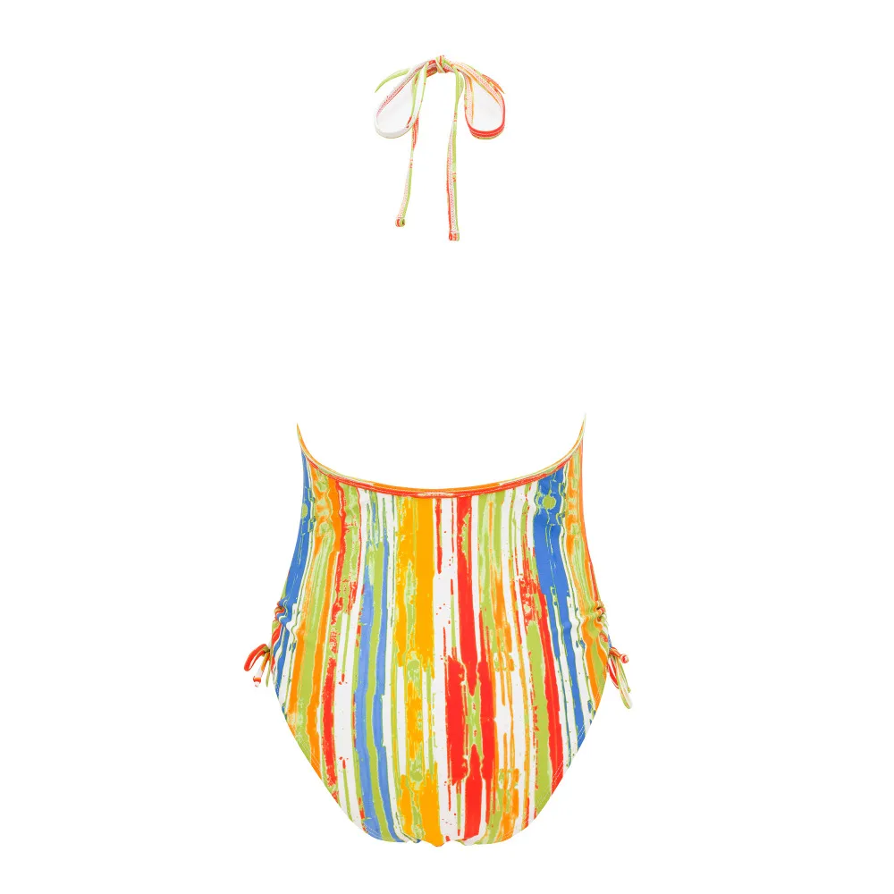 2018 купальники Для женщин Одна деталь лист с большой Размеры пляжная одежда Микро