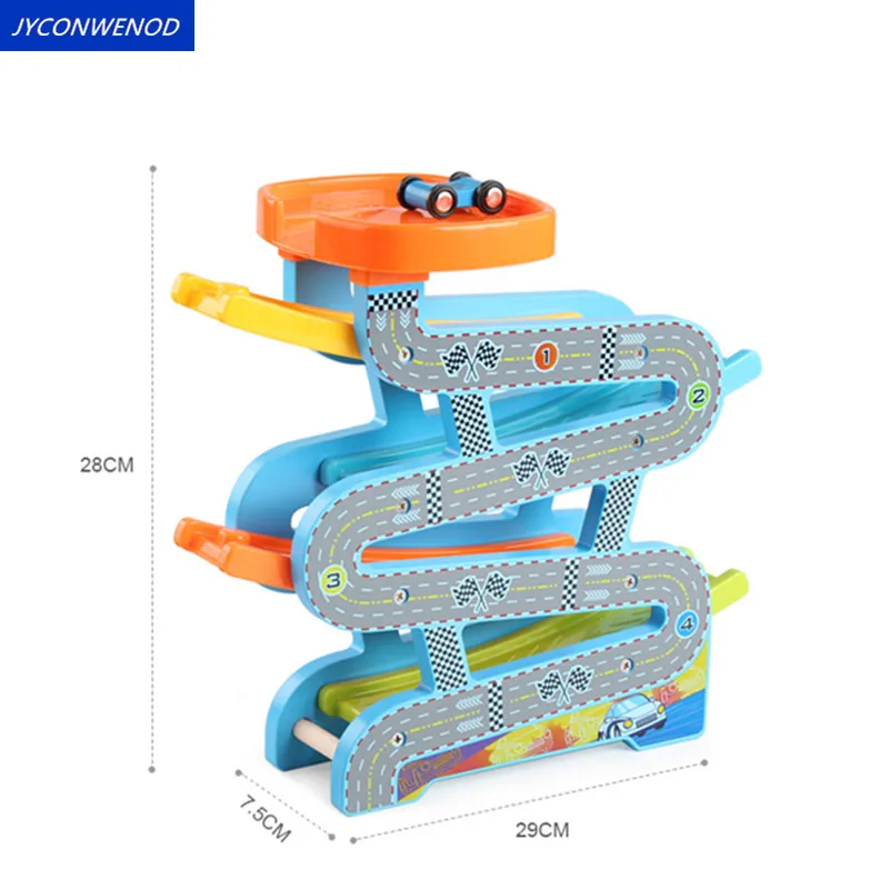 Деревянная рампа, гоночная трасса, мини-раздвижная игрушечная машинка, детское моторическое мастерство, развивающая детская Развивающая и... от AliExpress RU&CIS NEW