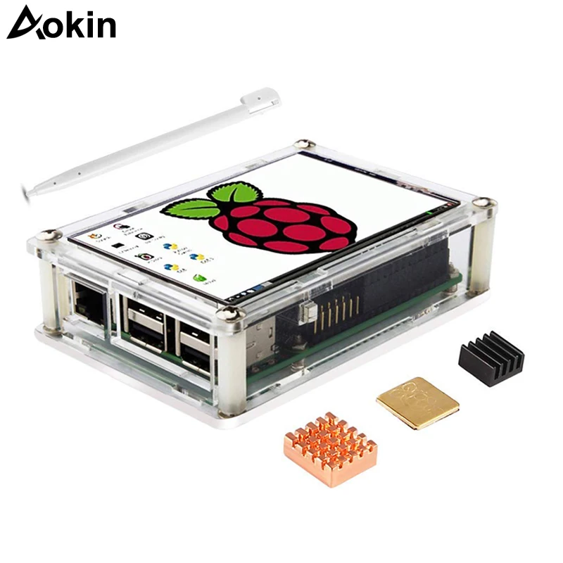 Raspberry Pi дисплей/корпус/радиатор 3 5 &quotTFT светодиодный дисплей для 3/2/B +/Zero набор