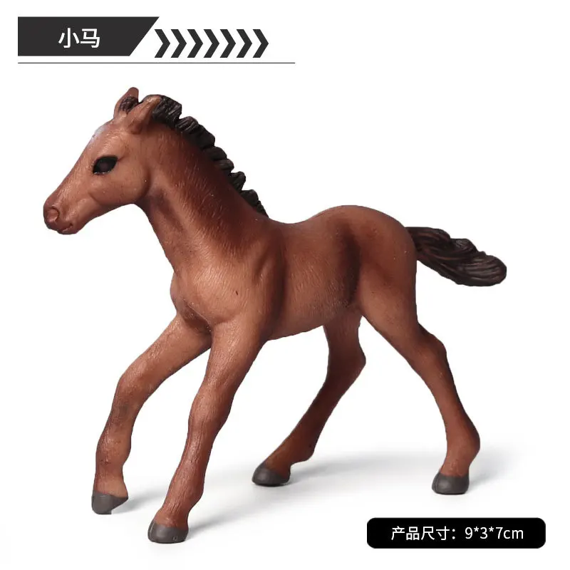 Красный Подлинные фермерские стабильные модели животных Quarter Appaloosa Гарвардский Ганновер, коллекция лошадок, развивающие игрушки для детей - Цвет: Красный