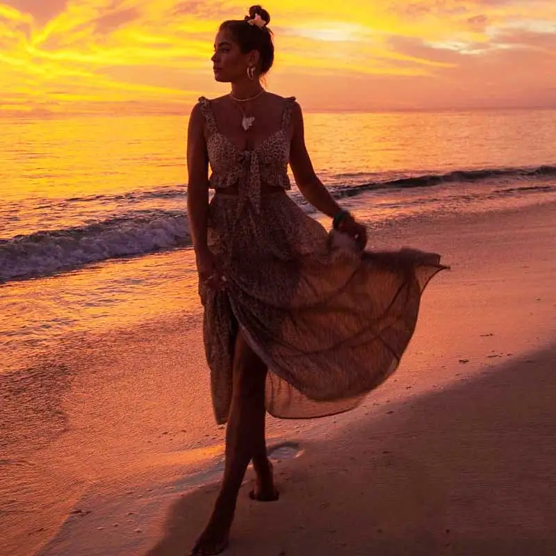 Богемный Вдохновленный Прозрачный Леопардовый укороченный Топ для женщин с