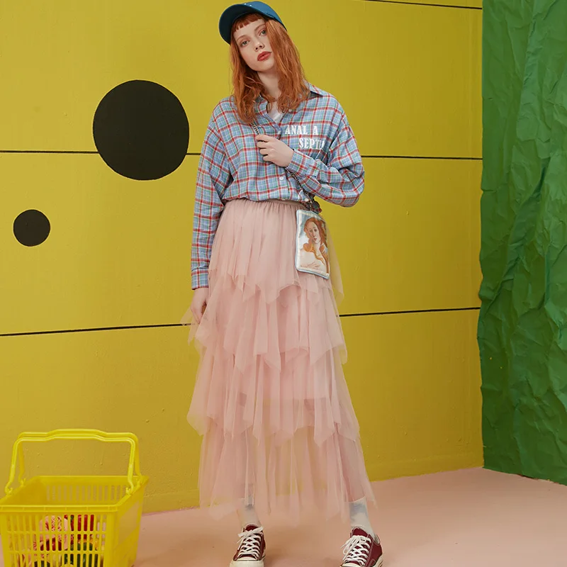 UNIFREE 2019 Новое поступление весенние юбки для женщин отдыха чистая Европейская и