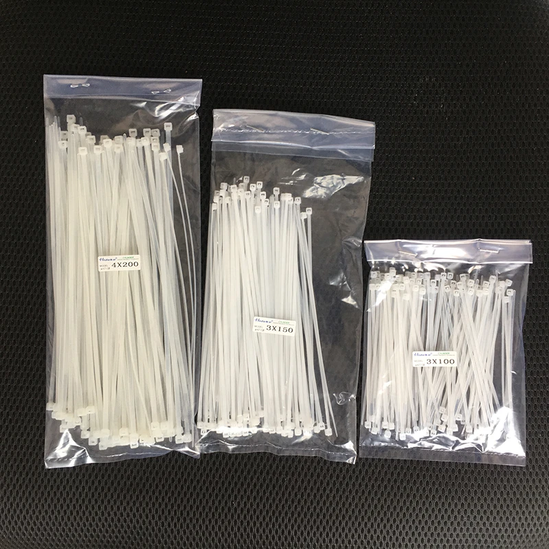 300 шт. нейлоновый кабель самоблокирующийся пластиковый провод на молнии набор