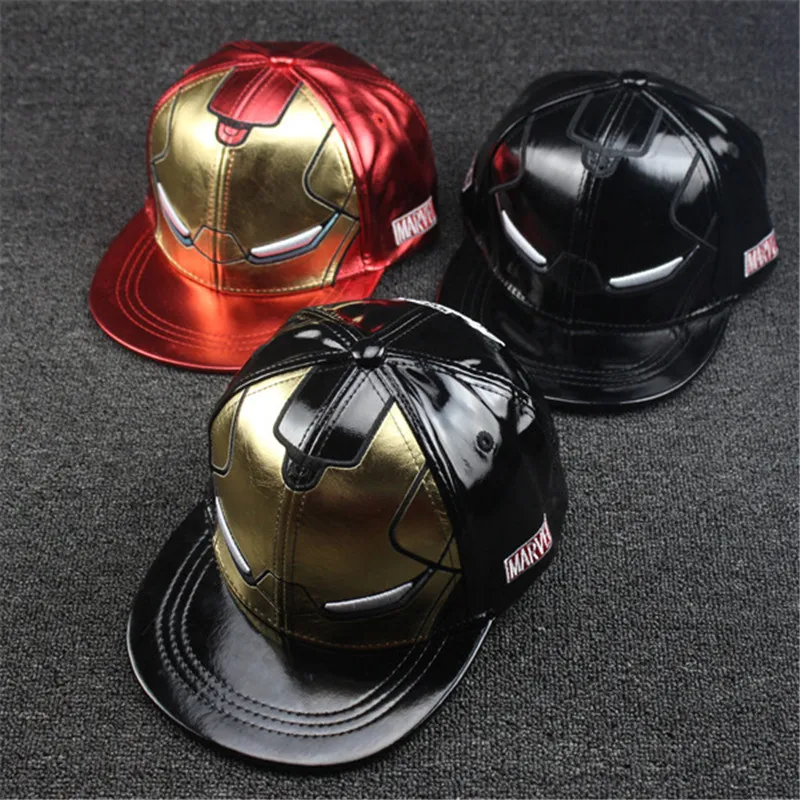 Новые крутые кепки с Железным человеком для мальчиков и девочек детская