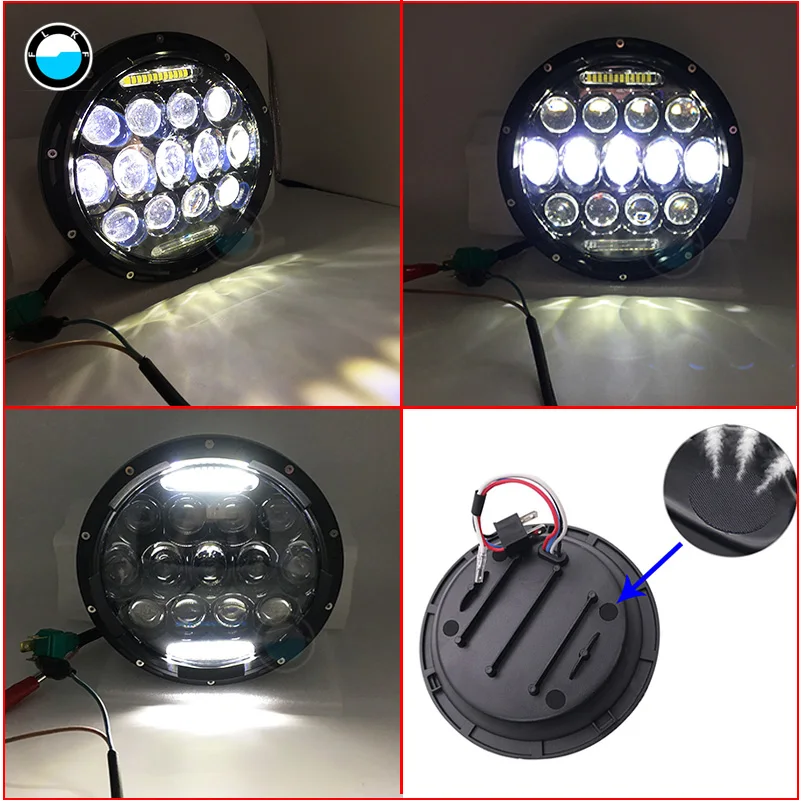 7 дюймов светодиодный фары во главе угла дневные ходовые огни с высоким/ближнего