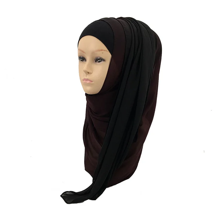 A23 High quality ombre chiffon hijab scarf 180*75cm wrap shawls women scarves scarf long shawl top sell