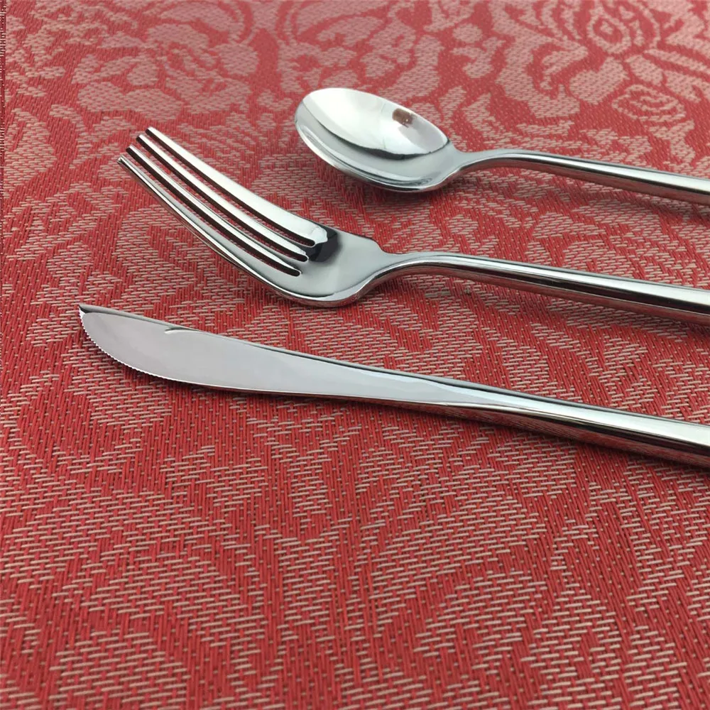 JASHII 1 шт. набор посуды из чистого серебра столовых приборов нержавеющей стали