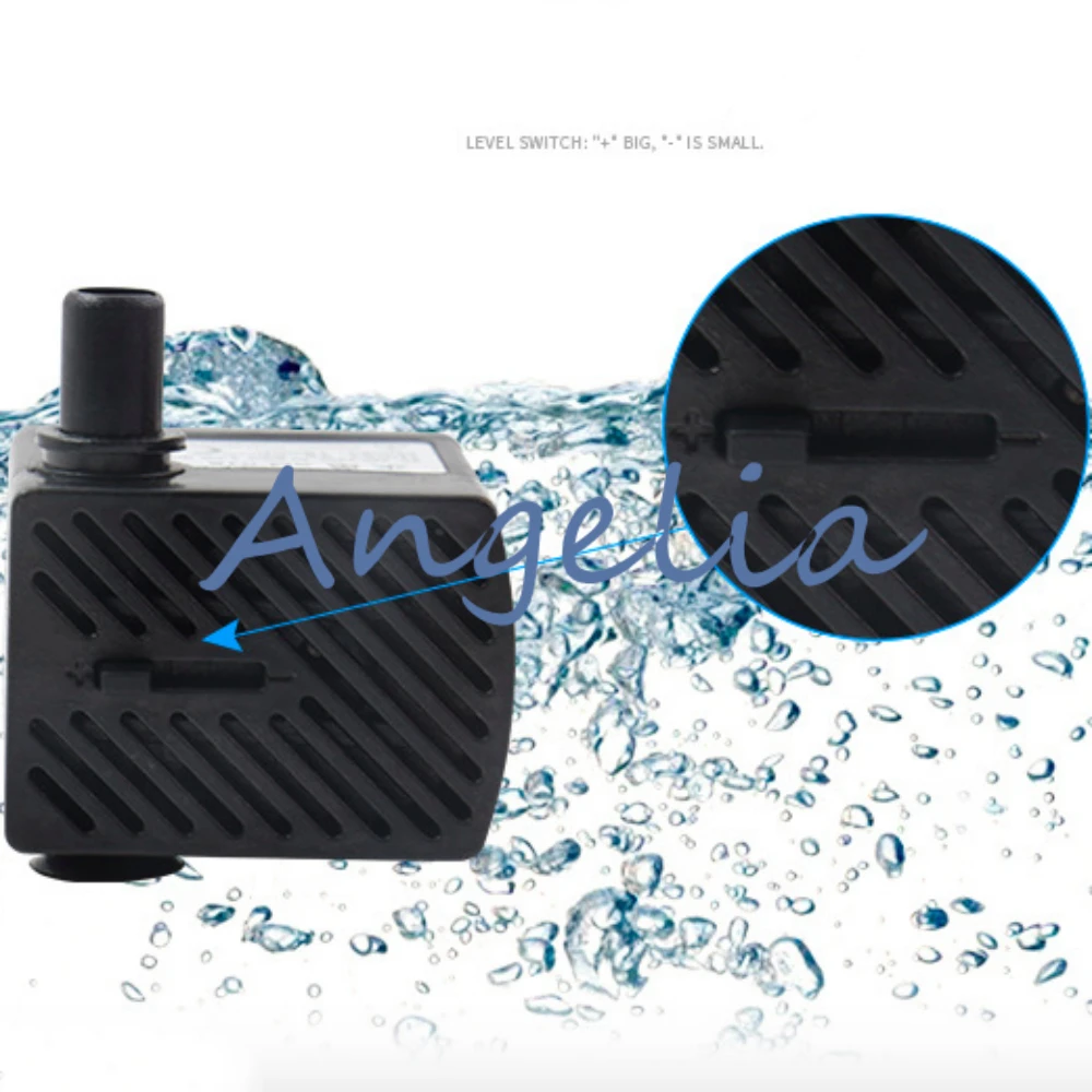 American Standard plug 110V H-max 0.55m Flow rate 180L/H water pump for fish tank low noise 1.5m power cable SM-018 |