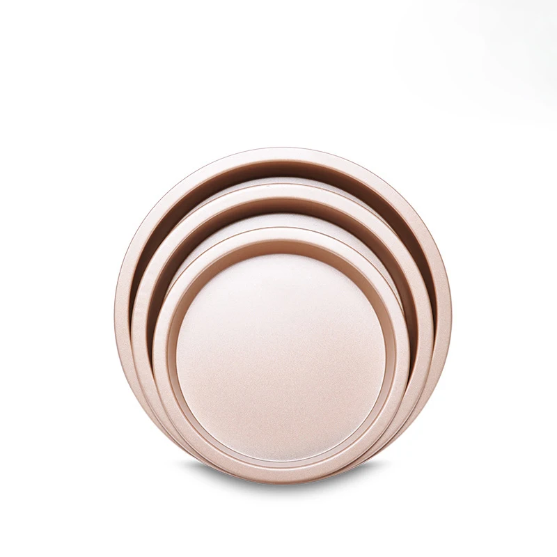 3 Размеры Формы для выпечки углерода Сталь антипригарным пиццы Простыни испечь