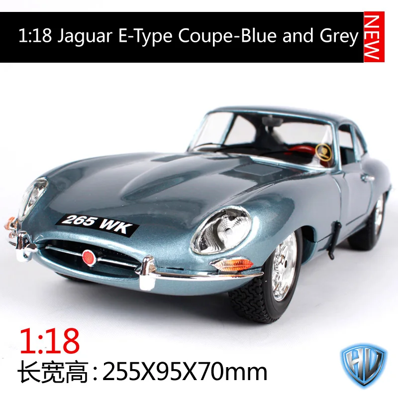 Bburago 1:18 Jaguar e Тип купе синий серый благородный автомобиль литья под давлением классическая роскошная модель автомобиля версия для автомобиля для мужчин Коллекционирование 12044