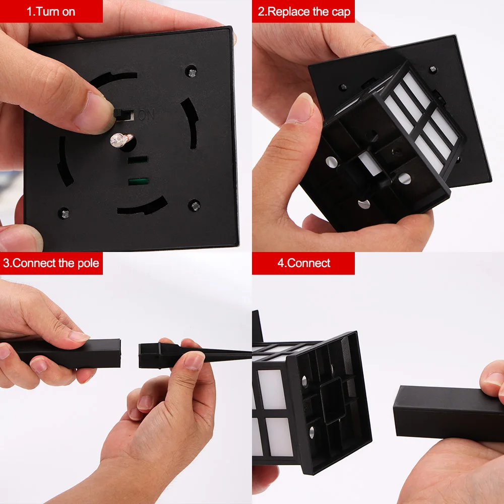 2 шт. солнечные лампы для дорожек открытый водонепроницаемый Солнечный сад газон