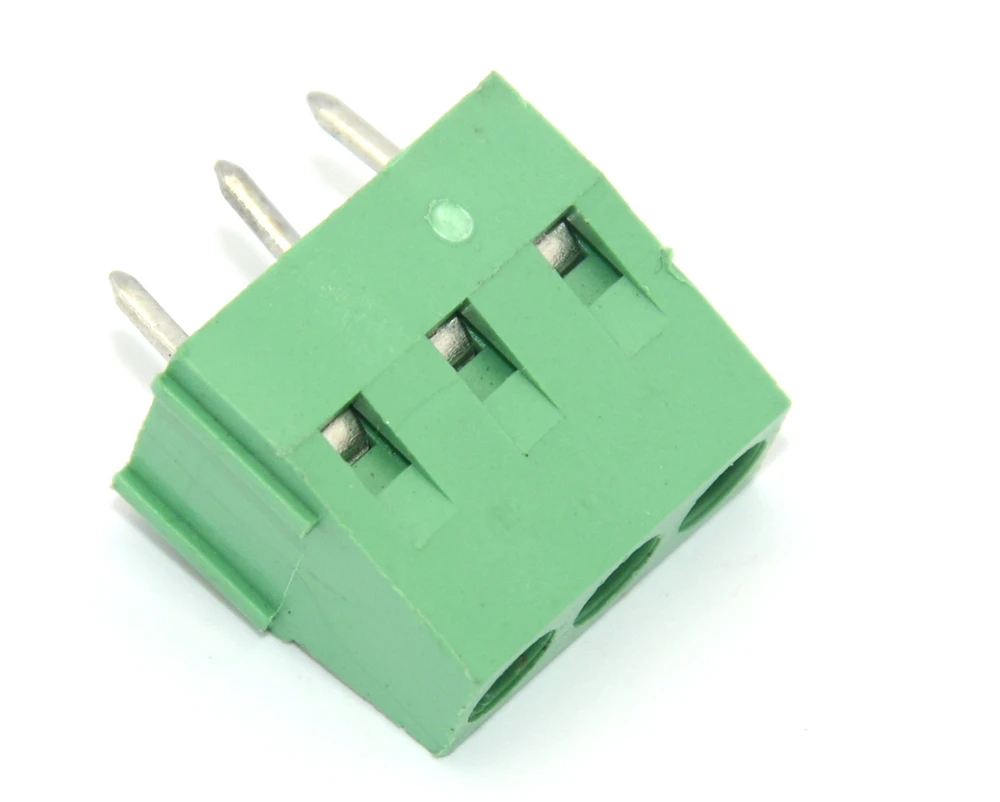 10 шт. винтовой KF-128-5.0-3 Pin 5 0 мм прямой штырь PCB клеммный блок коннектор Бесплатная