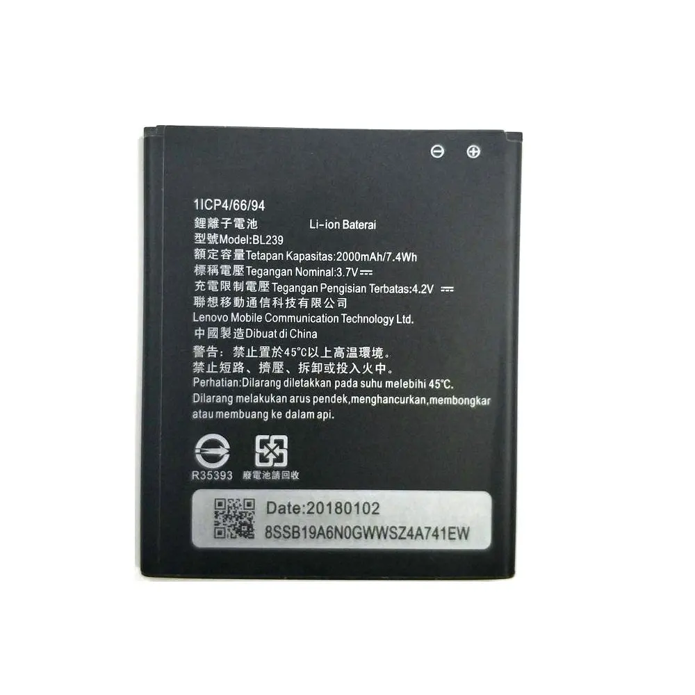 2000 мАч высокое качество BL239 батарея для Lenovo A330E A399 A3500 HV мобильный телефон + код