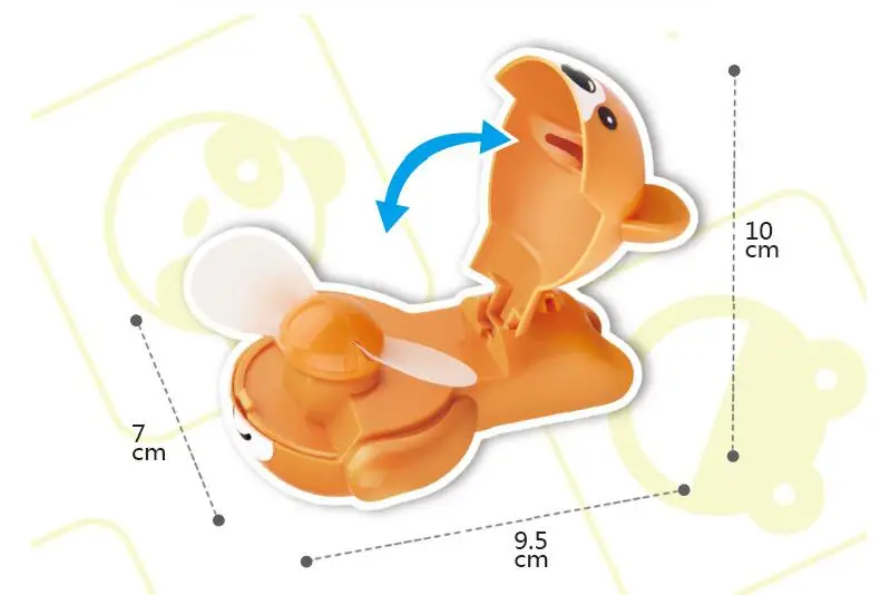 6pcs hot new animal mini electric watch fan Children's carry summer cartoon gift kids birthday party gifts | Дом и сад