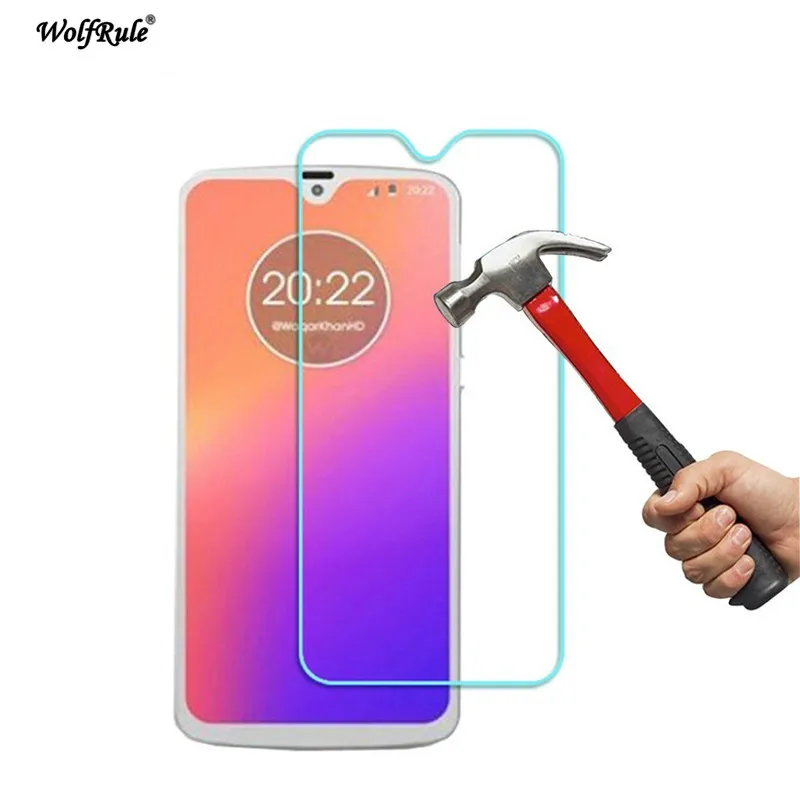 2 piezas de vidrio Protector de pantalla para Moto G7 vidrio templado para Motorola Moto G7 vidrio Protector Anti ara&ntilde;azos para Moto G7-1