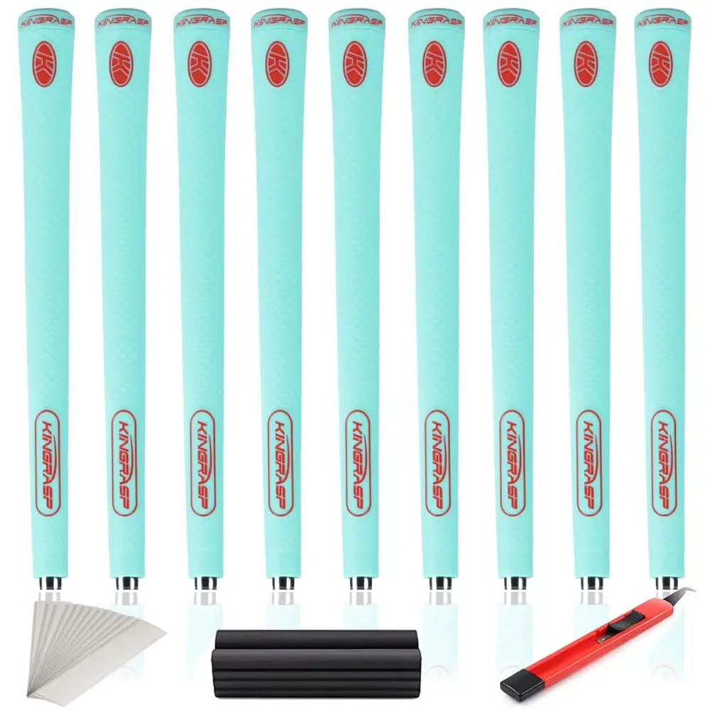 Green red Midsize KINGRASP golf grip 9/bag The golf medium grip доступен в разные цвета. Может использоваться как для мужчин, так и для женщин - Цвет: Green red Midsize