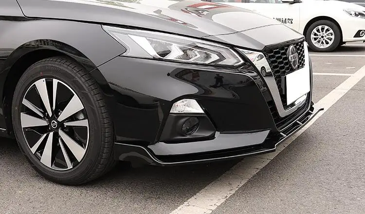 Для Nissan Altima Teana передний бампер Защита выхлопного отверстия кузов комплект спойлер бампер автомобиля Передняя Лопата столкновения Спорт черный