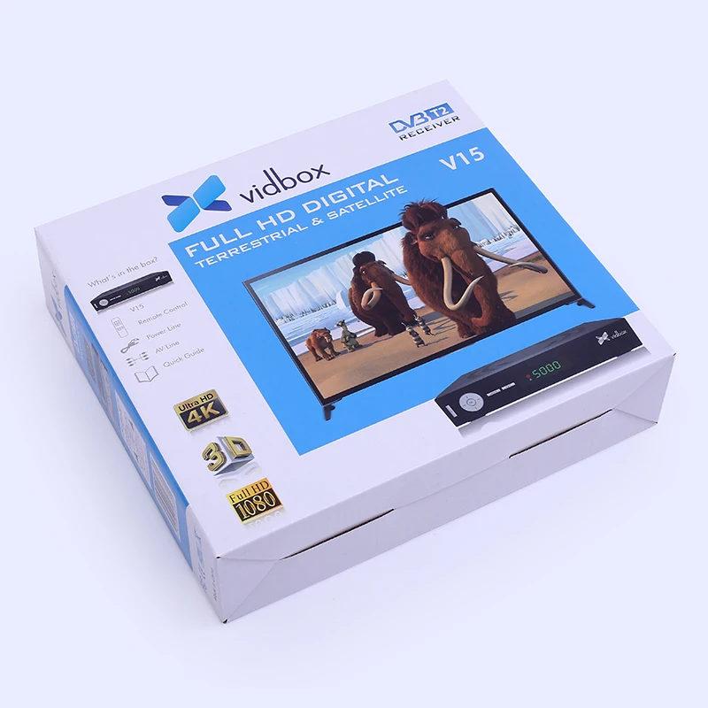 Vidbox HD цифровой DVB T2 Поддержка MPEG4 формат цифрового ТВ оригинальная коробка vidbox