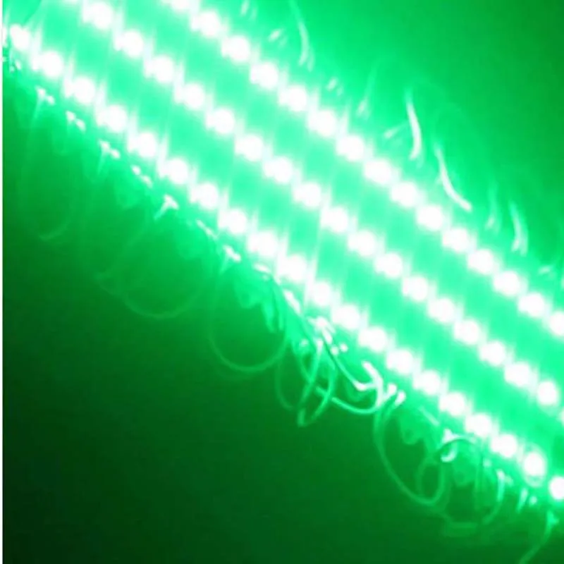 100 шт. DC 12V SMD5050 3 светодиодный модуль Водонепроницаемый IP65 знак модули для фоновой