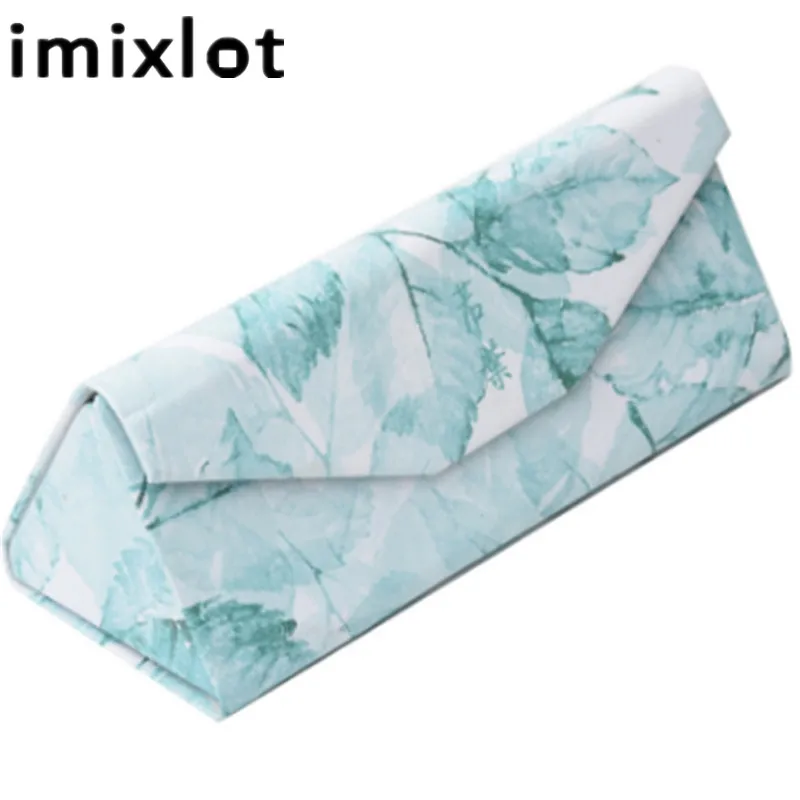 IMIXLOT Новое поступление солнцезащитные очки чехол Портативный листья треугольный